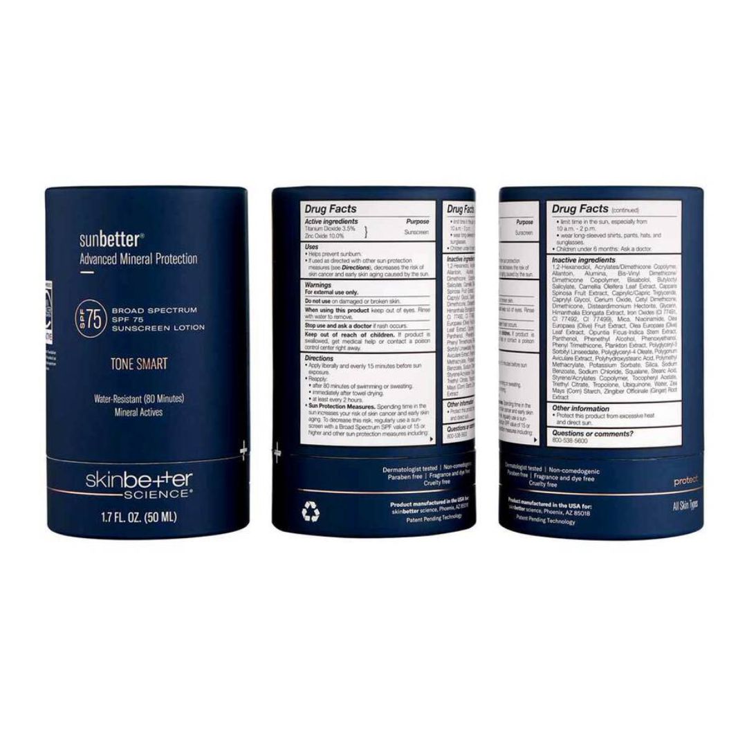 Skinbetter - Sunbetter TONE SMART - SPF 75 Lotion - 1.7 fl. oz.