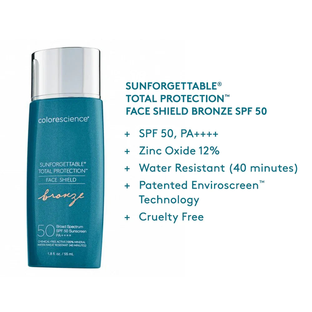 Colorescience - Sunforgettable® Total Protection® Face Shield-BRONZE SPF 50 -1.8 fl. oz.