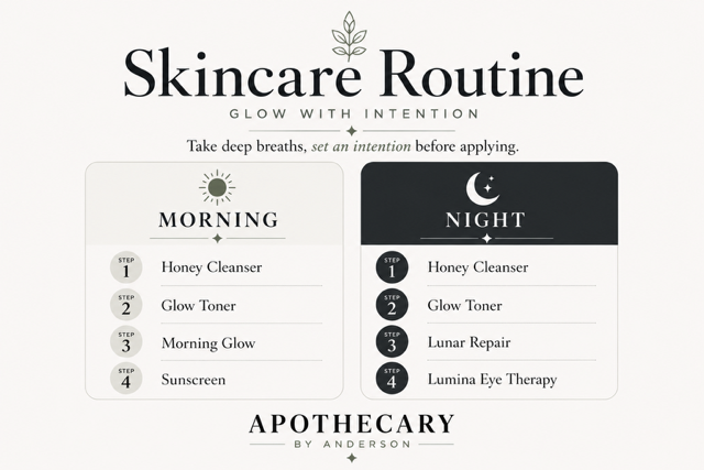 Apothecary by Anderson - Radiance Regimen Signature - 4 Product Kit