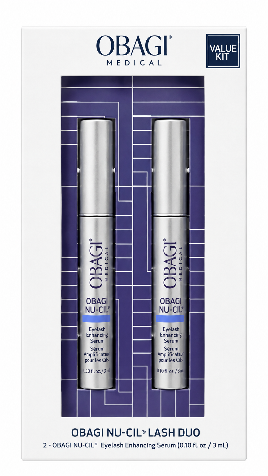 Obagi - Nu-Cil Eyelash Enhancing Serum - 0.10 fl. oz. - PACK OF 2
