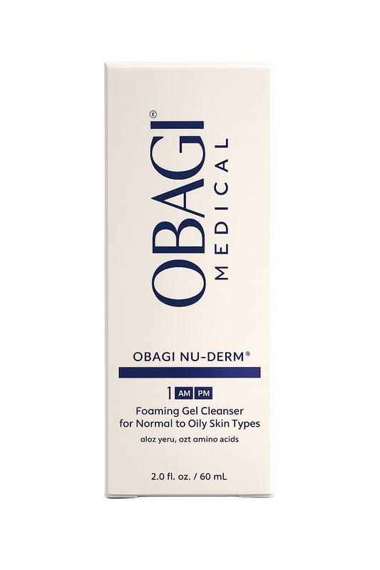 Obagi - Nu-Derm Foaming Gel Cleanser  (1) AM/PM - 2 fl. oz. Normal to Oily Skin Types